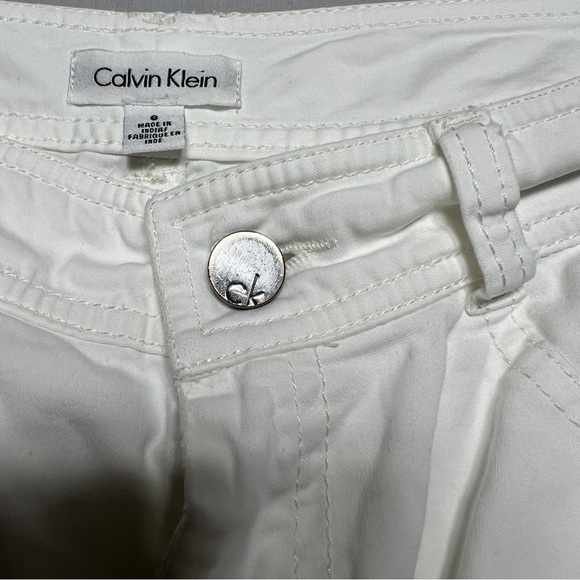 Calvin Klein Jeans Women’s White Zip Fit Size 8 - Picture 5 of 11